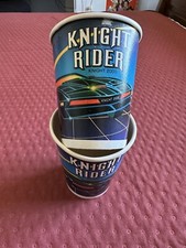 Vintage très rare HALLMARK gobelets en carton KNIGHT RIDER 1982/1983
