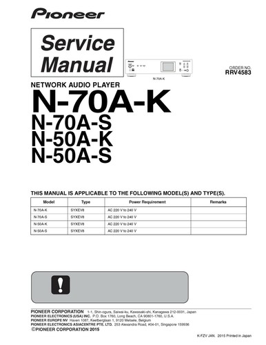 Service manual guide for - service,