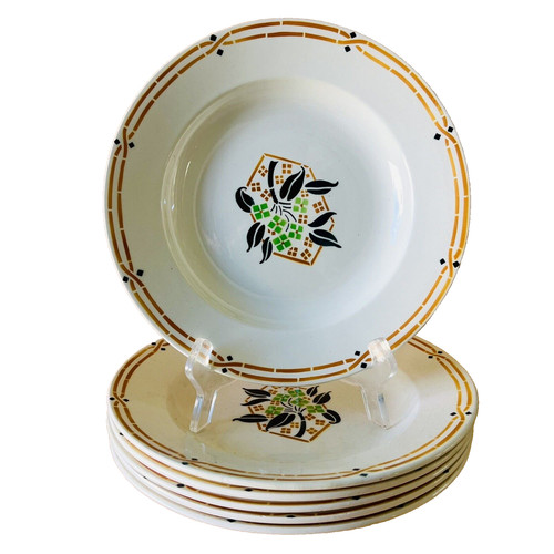 Assiettes creuses anciennes - creuses,
