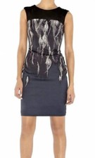 Karen Millen robe noire pour femme corporate classic smart casual office AU10 M