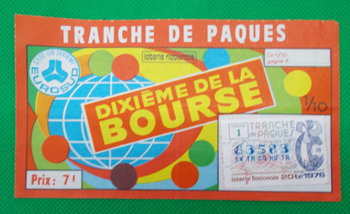 Billet loterie nationale - billet,