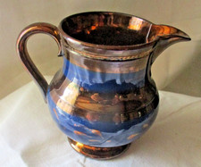 POT PICHET EN CERAMIQUE LUSTREE DE JERSEY -ROYAUME-UNI  9 CM - TBE