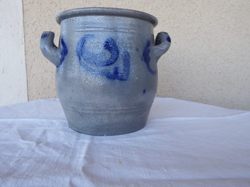 Ancien pot grès - ancien, en