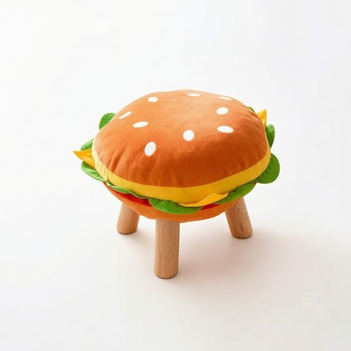 Tabouret hamburger rembourré - tabouret,