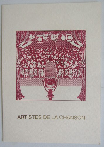 Encart philatélique artistes - encart,