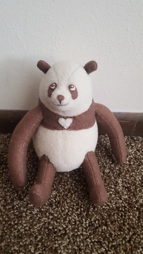 Handmade stuffed felt brown - stuffed,