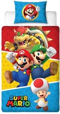 Housse de couette Mario ,Luigi et Toad polyester