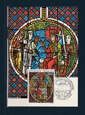 carte 1er jour  tableau  vitrail de la cathédrale de 67 Strasbourg    1985