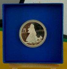 MEDAILLE EN ARGENT  TINTIN  AU  PAYS  DE  L' OR NOIR  MONNAIE DE PARIS 1993