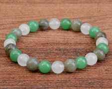 Bracelet de perles Aventurine, Labradorite, Jade, en pierre Naturelle Sur mesure