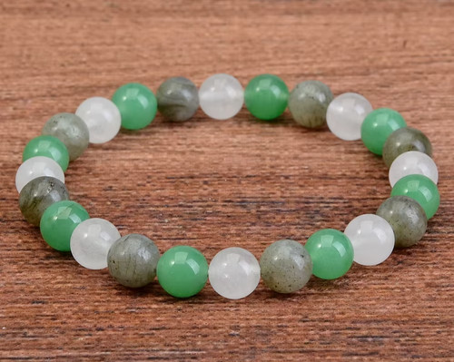 Bracelet perles aventurine - bracelet, de