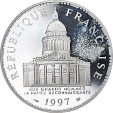 Monnaie, France, Panthéon, 100 Francs, 1997, Paris, Proof, SPL+, Argent