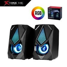 Enceintes Noirs pour PC Câble 3,5 MM USB + Jack 2.0 Qualité Du Son