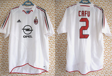 Maillot Milan Ac 2004 Adidas Cafu #2 Opel Calcio Vintage Jersey Shirt Homme - L