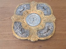 Coupe/Centre de table , Bronze doré et métal argenté , Art Cynégétique , Fin XIX