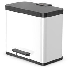 Hailo Tret-Mülltrenner Poubelle à Pédale Poubelle Éco Duo Plus L 17 + 9 L