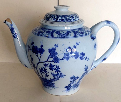 Theiere faience creil et - theiere, en
