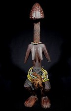Art Africain Afrique Rare Poupée de Fertilité Bariba Phallique Phallus 38,5 Cms