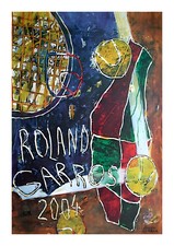 AFFICHE POSTER - TENNIS ROLAND GARROS 2004