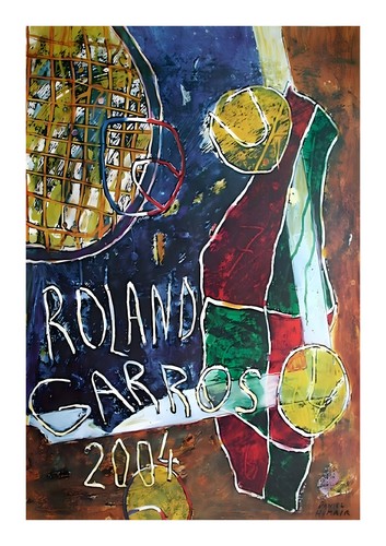 Affiche poster tennis roland - poster,
