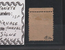 Variété timbre Semeuse N°