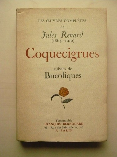Jules renard oeuvres - jules, (oeuvres
