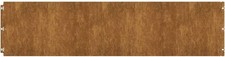 Bordures pelouse acier Corten flexibles 10x 25x103cm emboîtables rouille jardin