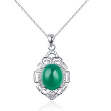 Agate Pendentif 925 Argent