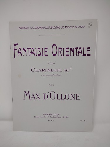 Fantaisie orientale clarinette - fantaisie,