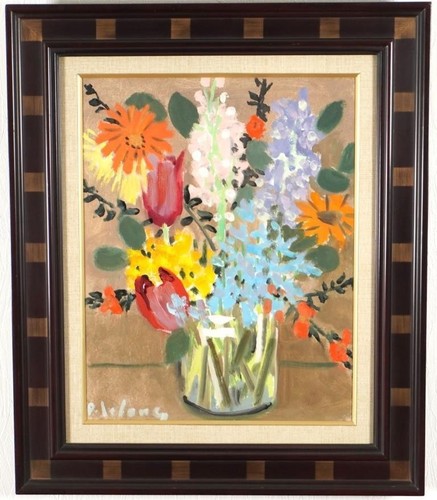 Tableau huile fleurs - de, lys