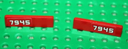 Lego red panel - red, 1x4x1