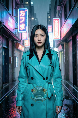 Sexy woman sleek cyberpunk - sexy,