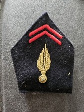 INFANTERIE Ecussons d'Officier pour veste Patte De Col Insigne Tissu Militaire