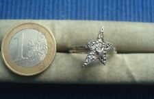 B33 Bague Etoile Thierry Mugler Argent Massif & Strass Lot Bijou Créateur