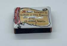 BOITE D'ALLUMETTES DE