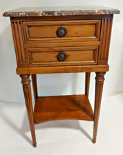 Magnifique Table de Chevet Estampillée Signée René Trotel Style Louis XVI M346