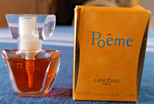 Miniature parfum vintage " Poème " de Lancôme - vaporisateur 7 ml - Rare