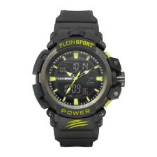 Montre Homme PLEIN SPORT COMBAT PSNBA0423 Anadigit Silicone Noir Chrono Alarm