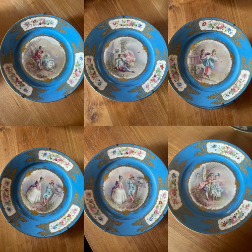 Assiettes porcelaine de - 6,