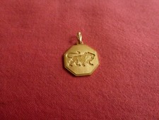 MEDAILLE PLAQUE OR ZODIAQUE
