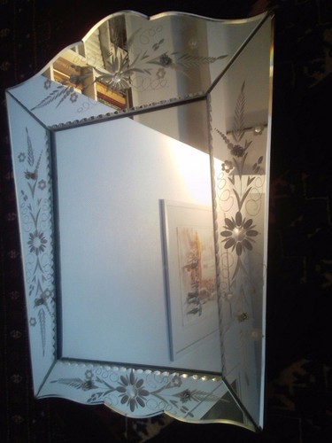 Grand miroir vénitien - ,
