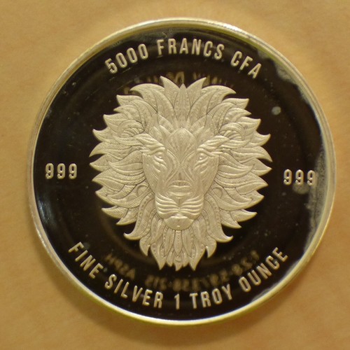 Tchad 5000 cfa - tchad, lion