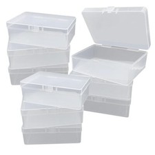 9 Pièces 10 x 7 x 3.5 cm Boîte de Rangement de Photos transparent Craft Keepe...