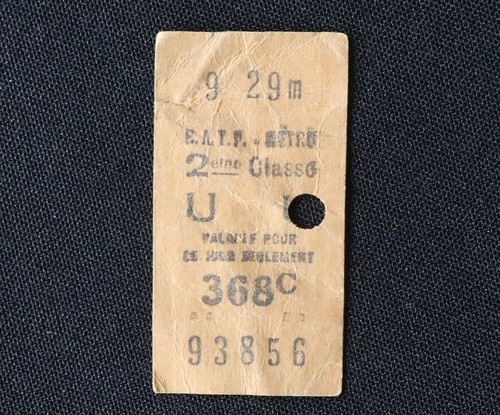 Ancien ticket paris - ticket,