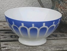 ANCIEN GROS BOL À SOUPE À FACETTES BLEU DIGOIN SARGUEMINES ?