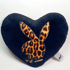 Ancien Coussin Coeur Peluche