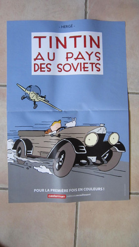 Affiche tintin pays - tintin,