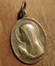 Médaille Religieuse Ancienne Ste Bernadette  Lourdes Vierge Marie 
