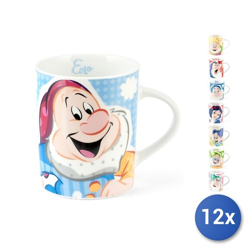 12x tasses mug porcelaine - en,