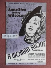 A WOMAN ALONE (1936) vintage